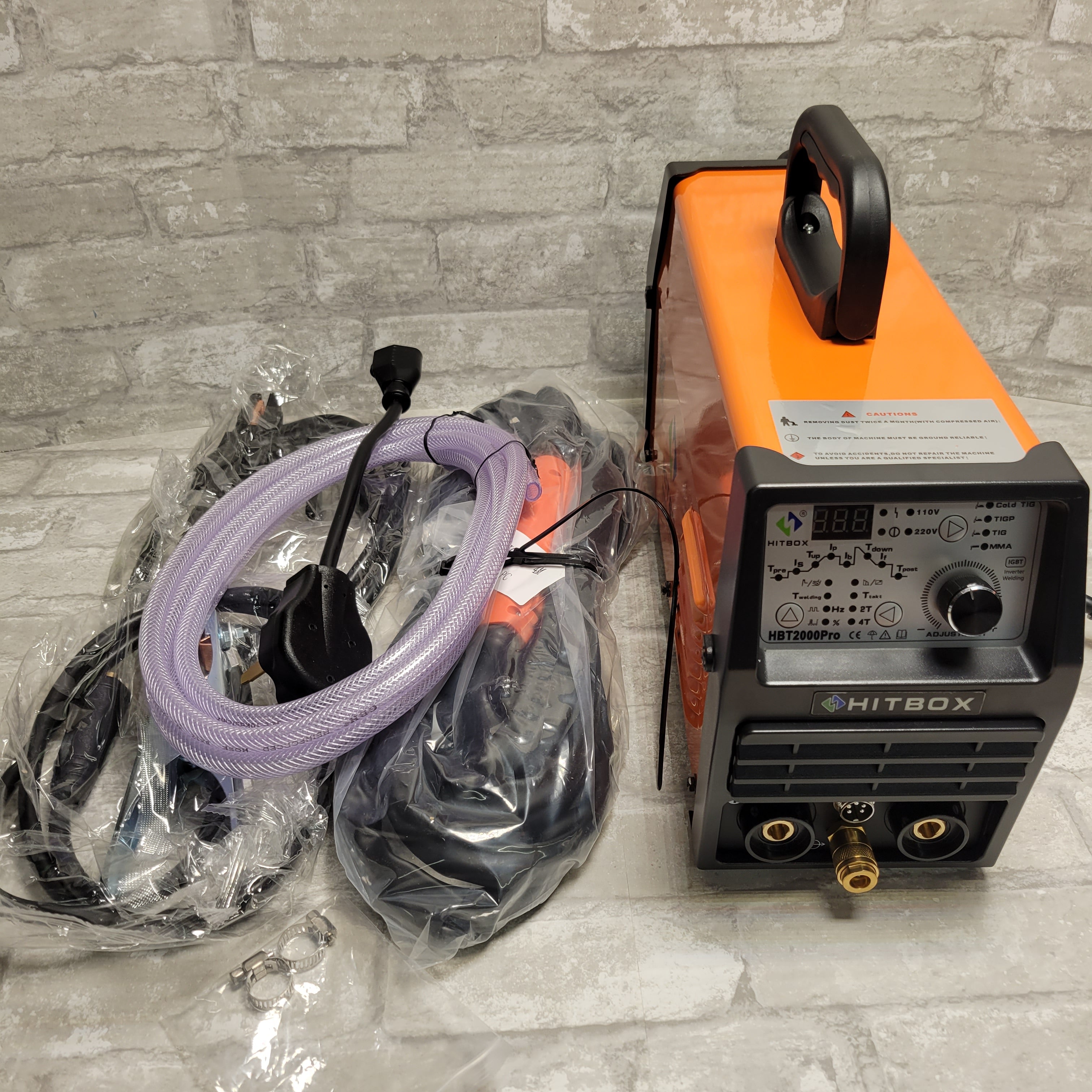 HITBOX Tig Welder 200Amp Cold Pulse Tig Welding Machine Stick Welder (8068533223662)